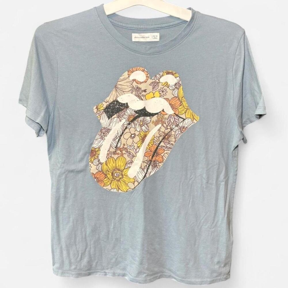 Abercrombie Kids Kids T-Shirt 13/14 Short Sleeve Blue Multicolor Graphic